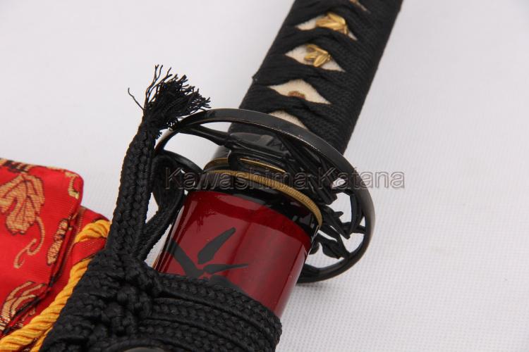 2014 New Saya Painting Bamboo Clay-Tempered Carbon Steel 1095 Japanese Samurai Sword Katana With Real Hamon