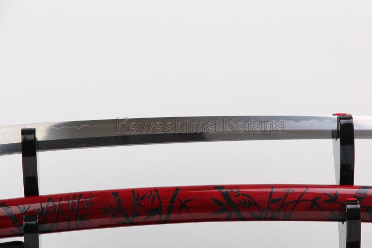 2014 New Saya Painting Bamboo Clay-Tempered Carbon Steel 1095 Japanese Samurai Sword Katana With Real Hamon